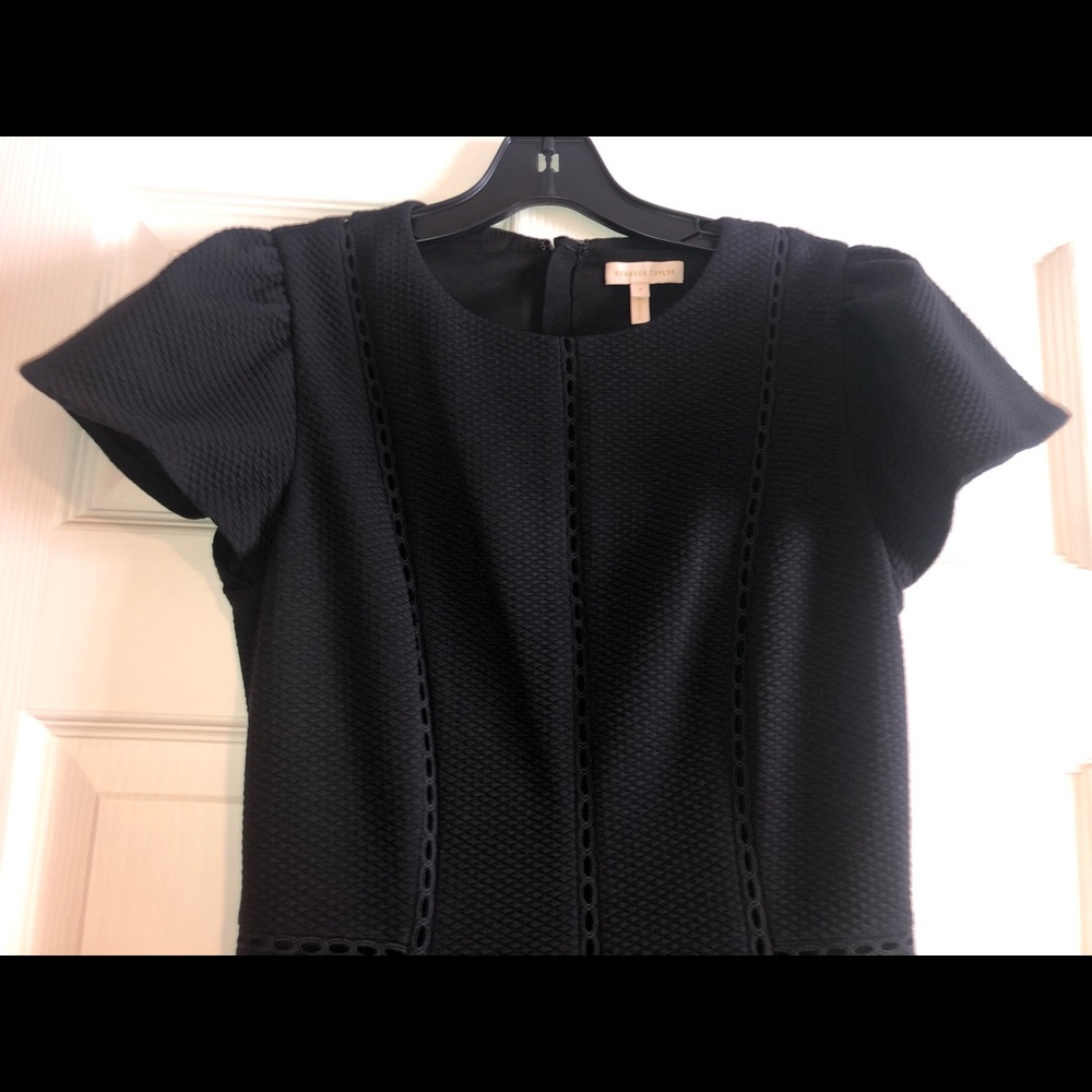 Rebecca Taylor Stretch Texture Dress Size 4 - Picture 2 of 8